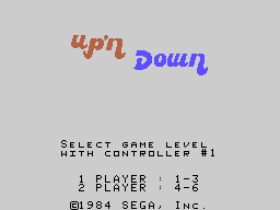 Up 'n Down screenshot 3 for Colecovision